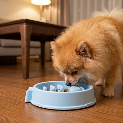 Gamelle anti glouton chien 