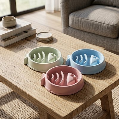 Gamelle anti glouton chien 