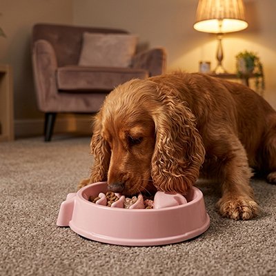 Gamelle anti glouton chien 
