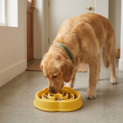 Gamelle anti glouton chien 
