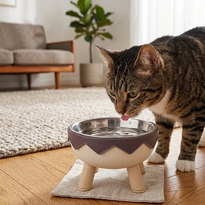 Gamelle surélevée chat 