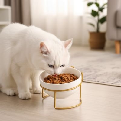 Gamelle surélevée chat 