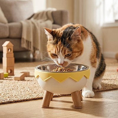 Gamelle surélevée chat 